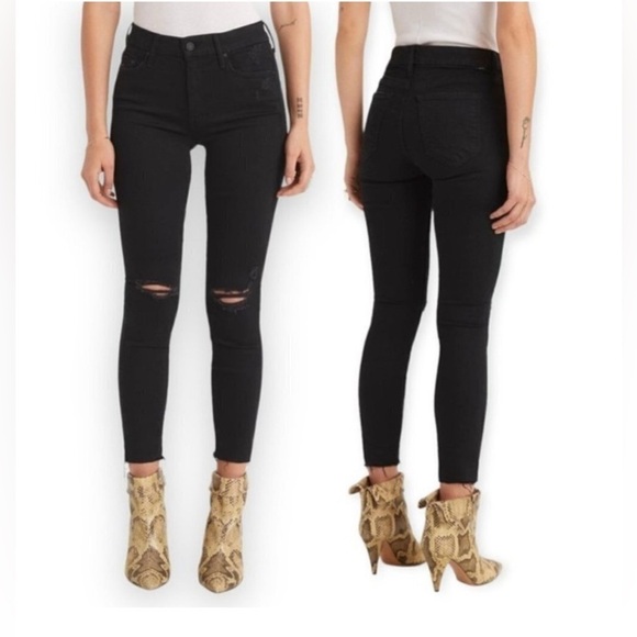 MOTHER Looker Ankle Fray in Guilty As Sin Size 27 - Picture 2 of 15